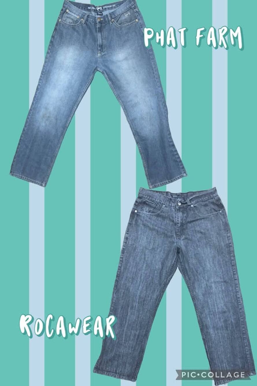 2 pc Mens jeans- Phat Farm & Rocawear (size 36)